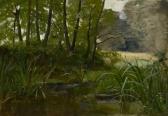 BOHLENDER Jean Konrad Waldteich Vor Einer Grotte BOHLENDER Jean Konrad Waldteich Vor Einer Grotte