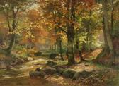 BOHMER Heinrich Waldlandschaft Mit Rehen BOHMER Heinrich Waldlandschaft Mit Rehen