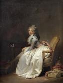 BOILLY Louis Leopold La Jarretière BOILLY Louis Leopold La Jarretière