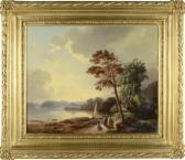 BOKLUND Johan Christoffer Festklätt Sällskap, I Bakgrunden Ulriksdals Slott BOKLUND Johan Christoffer Festklätt Sällskap, I Bakgrunden Ulriksdals Slott