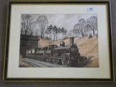 BOLEY Sean Locomotive And Tender Pulling Coaches Out Of A Tunnel BOLEY Sean Locomotive And Tender Pulling Coaches Out Of A Tunnel