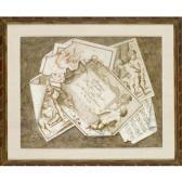 BOLLMANN Hieronymus Trompe L'oeil Of Prints Illustrating Children's Games BOLLMANN Hieronymus Trompe L'oeil Of Prints Illustrating Children's Games