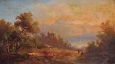 BOLT Johann Friedrich A Castle In A Mountainous Landscape BOLT Johann Friedrich A Castle In A Mountainous Landscape