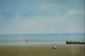 BOND John An Extensive Beach Scene With Figures BOND John An Extensive Beach Scene With Figures