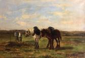 BONHEUR Ferdinand Chevaux Au Repos BONHEUR Ferdinand Chevaux Au Repos