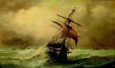 BONHEUR Ferdinand Navire Dans La Tempête BONHEUR Ferdinand Navire Dans La Tempête