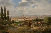 BONIROTTE Pierre Vue De Florence, Des Moines Et Des Paysans Au Premier Plan BONIROTTE Pierre Vue De Florence, Des Moines Et Des Paysans Au Premier Plan