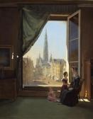 BONSTETTEN von Abraham Sigmund Ansicht Auf Liebfrauenkathedrale Antwerpen Aus Einem Interieur. 1827. BONSTETTEN von Abraham Sigmund Ansicht Auf Liebfrauenkathedrale Antwerpen Aus Einem Interieur. 1827.