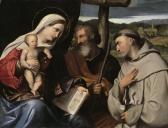 BONVICINO MORETTO DA BRESCIA Alessandro The Holy Family With Saint Anthony Of Padua BONVICINO MORETTO DA BRESCIA Alessandro The Holy Family With Saint Anthony Of Padua