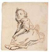 BORCH ter Moses Study Of A Sleeping Girl BORCH ter Moses Study Of A Sleeping Girl