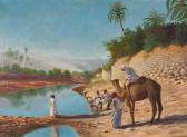 BORCHERT A. Orientalische Szene Am Fluß BORCHERT A. Orientalische Szene Am Fluß