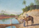 BORCHERT A. Orientalische Szene Am Wasser BORCHERT A. Orientalische Szene Am Wasser