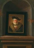 BORNY Heinrich Adam Elias Natura Morta A Trompe L’’’’oeil Di Un Dipinto Di Christian Wilhelm Ernst Dietrich In Una Nicchia Di Pietra BORNY Heinrich Adam Elias Natura Morta A Trompe L’’’’oeil Di Un Dipinto Di Christian Wilhelm Ernst Dietrich In Una Nicchia Di Pietra