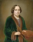 BORSOS Josef Portrait Of A Paintress BORSOS Josef Portrait Of A Paintress