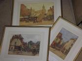BOSIN Francis Blackbear Market Scene, Signed And Dated 1910, Watercolour BOSIN Francis Blackbear Market Scene, Signed And Dated 1910, Watercolour