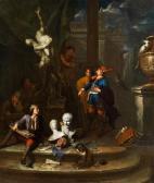 BOSSCHE van den Balthazar Der Staunende Besucher In Der Kunstakademie BOSSCHE van den Balthazar Der Staunende Besucher In Der Kunstakademie