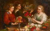 BOUBONG Antonie Frauen Mit Blumen Und Obst BOUBONG Antonie Frauen Mit Blumen Und Obst
