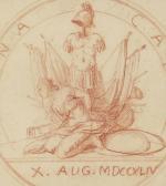 BOUCHARDON Edme Projet Pour Une Médaille Célébrant La Prise De Furnes BOUCHARDON Edme Projet Pour Une Médaille Célébrant La Prise De Furnes