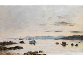 BOUDIN Eugene Golfe Juan. Lescadre Dans La Baie BOUDIN Eugene Golfe Juan. Lescadre Dans La Baie