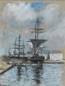 BOUDIN Eugene Segelschiffe Im Hafen Von Le Havre BOUDIN Eugene Segelschiffe Im Hafen Von Le Havre