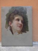 BOUGUEREAU William Adolphe Étude De Jeune Femme Pour Frère Et Soeur BOUGUEREAU William Adolphe Étude De Jeune Femme Pour Frère Et Soeur