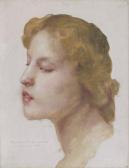 BOUGUEREAU William Adolphe Etude De Tête, Vers 1900-1902 BOUGUEREAU William Adolphe Etude De Tête, Vers 1900-1902
