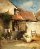 BOULARD Auguste I Cour De Ferme Animée (lère) BOULARD Auguste I Cour De Ferme Animée (lère)