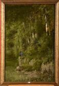 BOULENGER Hippolyte Pêcheur Dans La Vallée De La Meuse BOULENGER Hippolyte Pêcheur Dans La Vallée De La Meuse