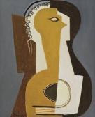 BOULEZ Jules Jacques Femme À La Guitare BOULEZ Jules Jacques Femme À La Guitare