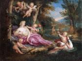 BOULLOGNE LOUIS Vénus, L'hymen Et Les Amours Jouant Avec Un Cygne BOULLOGNE LOUIS Vénus, L'hymen Et Les Amours Jouant Avec Un Cygne