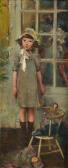 BOURGONNIER Claude Charles Fillette Aux Poupées BOURGONNIER Claude Charles Fillette Aux Poupées