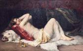 BOURRELLY Jeune Femme Allongée BOURRELLY Jeune Femme Allongée