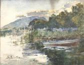 BOUVIER Paul Barque Sur Le Lac De Neuchâtel BOUVIER Paul Barque Sur Le Lac De Neuchâtel