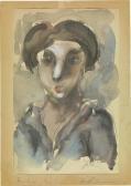 BOUZIANIS Georgios Portrait Of A Woman With Open Blouse BOUZIANIS Georgios Portrait Of A Woman With Open Blouse