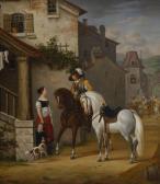 BOVET Carl Reiter Bei Der Rast Vorder Schänke BOVET Carl Reiter Bei Der Rast Vorder Schänke