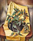 BOWLING CHARLES TAYLOR Still Life With Yellow Drape BOWLING CHARLES TAYLOR Still Life With Yellow Drape