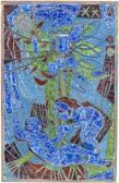 Bowling Mary Mosaic Plaque Bowling Mary Mosaic Plaque