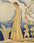 BOWMAN Charlot Mother And Child BOWMAN Charlot Mother And Child