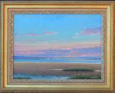 bowman george Oil On Canvas, "viewing Sunset," 12 By 16 Inches bowman george Oil On Canvas, "viewing Sunset," 12 By 16 Inches