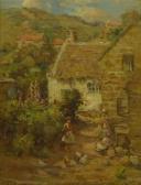 BOWMAN John Little Gossips Runswick Bay BOWMAN John Little Gossips Runswick Bay