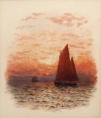 BOYCE William Thomas Nicolas Sunset Seascape BOYCE William Thomas Nicolas Sunset Seascape