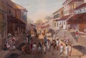BOYD Julius MIDDLETON Street Scene In The City Of Poona BOYD Julius MIDDLETON Street Scene In The City Of Poona
