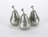 Boyes Carrol Three Pewter Pears Boyes Carrol Three Pewter Pears