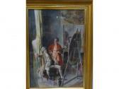 BOZIONE B. Le Peintre Et Le Modèle Découvrant Son Portrait BOZIONE B. Le Peintre Et Le Modèle Découvrant Son Portrait