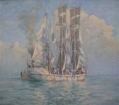 BRADSHAW George Fagan Schooner On A Calm Sea BRADSHAW George Fagan Schooner On A Calm Sea
