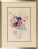 BRAGINTON-SMITH Nancy Roses In A Vase BRAGINTON-SMITH Nancy Roses In A Vase