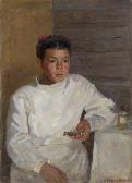 Bragovskij Eduard Grigor'evic Portrait Of A Nurse. Altai Mountains Bragovskij Eduard Grigor'evic Portrait Of A Nurse. Altai Mountains