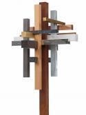 BRAN POWELL CHARLES Abstract Religious Sculpture Of Multiple Christian Crosses BRAN POWELL CHARLES Abstract Religious Sculpture Of Multiple Christian Crosses