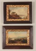 BRAND Johann Christian River Landscape With Mule-herder And BRAND Johann Christian River Landscape With Mule-herder And