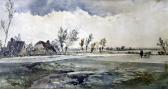 BRANDARD Robert Landscape With Man Going Shooting BRANDARD Robert Landscape With Man Going Shooting